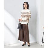 【洗濯機で洗える】落ち感サテンギャザースカート | a.v.v【WOMEN】 | 詳細画像23 