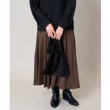 【洗濯機で洗える】落ち感サテンギャザースカート | a.v.v【WOMEN】 | 詳細画像25 