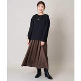 【洗濯機で洗える】落ち感サテンギャザースカート | a.v.v【WOMEN】 | 詳細画像26 