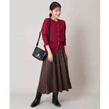 【洗濯機で洗える】落ち感サテンギャザースカート | a.v.v【WOMEN】 | 詳細画像30 