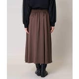 【洗濯機で洗える】落ち感サテンギャザースカート | a.v.v【WOMEN】 | 詳細画像33 