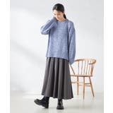 【洗濯機で洗える】落ち感サテンギャザースカート | a.v.v【WOMEN】 | 詳細画像4 