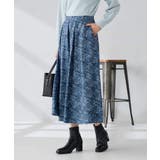 【洗える】ツイードプリントフレアスカート | a.v.v【WOMEN】 | 詳細画像3