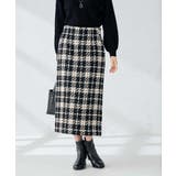 ブラック | ロービングツイードナロースカート | a.v.v【WOMEN】