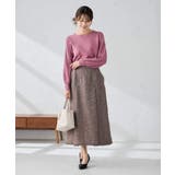 ツイード調裾フリンジAラインスカート | a.v.v【WOMEN】 | 詳細画像12 