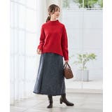 ツイード調裾フリンジAラインスカート | a.v.v【WOMEN】 | 詳細画像3 