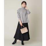 フリンジジャガードフレアスカート | a.v.v【WOMEN】 | 詳細画像6 