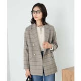 グレンチェック | 【ストレッチ/雑誌InRed(宝島社)11月号掲載】ダブルブレストジャケット | a.v.v【WOMEN】