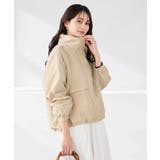 ベージュ | ナイロンワッシャーブルゾン | a.v.v【WOMEN】