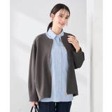 異素材切り替えノーカラーブルゾン | a.v.v【WOMEN】 | 詳細画像12 