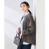 異素材切り替えノーカラーブルゾン | a.v.v【WOMEN】 | 詳細画像13 