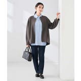 異素材切り替えノーカラーブルゾン | a.v.v【WOMEN】 | 詳細画像17 