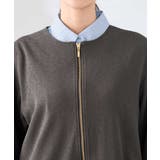 異素材切り替えノーカラーブルゾン | a.v.v【WOMEN】 | 詳細画像21 