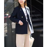【マシンウォッシャブル】ダブルブレストジャケット | a.v.v【WOMEN】 | 詳細画像1 