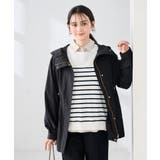 ブラック | 【微撥水】フーテッドブルゾン | a.v.v【WOMEN】