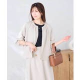 【接触冷感 UVカット】リネンライクノーカラージップブルゾン【セットアップ対応 … | a.v.v【WOMEN】 | 詳細画像15 