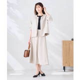 【接触冷感 UVカット】リネンライクノーカラージップブルゾン【セットアップ対応 … | a.v.v【WOMEN】 | 詳細画像18 