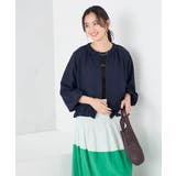 【接触冷感 UVカット】リネンライクノーカラージップブルゾン【セットアップ対応 … | a.v.v【WOMEN】 | 詳細画像8 