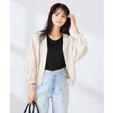 Vネックシアーブルゾン | a.v.v【WOMEN】 | 詳細画像1 