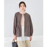 ウエストドロストノーカラーブルゾン | a.v.v【WOMEN】 | 詳細画像9 