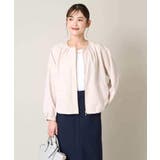 麻調ノーカラーブルゾン | a.v.v【WOMEN】 | 詳細画像27