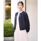 麻調ノーカラーブルゾン | a.v.v【WOMEN】 | 詳細画像3