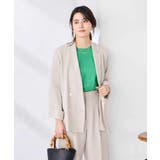 グレージュ | 【接触冷感 UVカット 雑誌InRed(宝島社)5月号掲載】リネンライクダブルブ… | a.v.v【WOMEN】