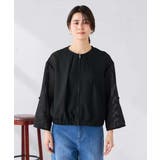 ノーカラーメッシュブルゾン | a.v.v【WOMEN】 | 詳細画像17 