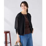 ノーカラーメッシュブルゾン | a.v.v【WOMEN】 | 詳細画像9 