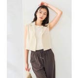 【洗える】クロップド丈テーラードジレ | a.v.v【WOMEN】 | 詳細画像10