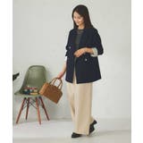 【マシンウォッシャブル】ダブルブレストジャケット | a.v.v【WOMEN】 | 詳細画像13 