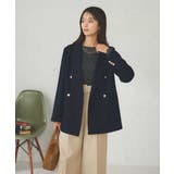 【マシンウォッシャブル】ダブルブレストジャケット | a.v.v【WOMEN】 | 詳細画像2 