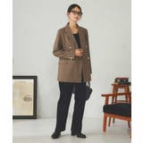 【マシンウォッシャブル】ダブルブレストジャケット | a.v.v【WOMEN】 | 詳細画像20 