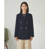 【マシンウォッシャブル】ダブルブレストジャケット | a.v.v【WOMEN】 | 詳細画像27 