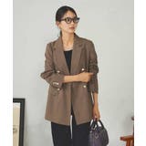 ベージュ | 【マシンウォッシャブル】ダブルブレストジャケット | a.v.v【WOMEN】