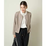 ダークグレー | スエードノーカラージャケット | a.v.v【WOMEN】