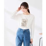 アソート ロゴ プリント 長袖 Tシャツ | a.v.v【WOMEN】 | 詳細画像2 