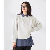 グレージュ | ラメ裏毛ドルマンスウェット | a.v.v【WOMEN】