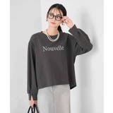 ダークグレー | フロッキープリントプルオーバー | a.v.v【WOMEN】