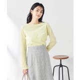 ライトイエロー | シアーベロアトップス | a.v.v【WOMEN】