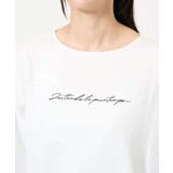 ハンドレター調ロゴ刺繍ロンT | a.v.v【WOMEN】 | 詳細画像17