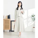 【セットアップ対応】スリットネックダンボールトップス | a.v.v【WOMEN】 | 詳細画像15 