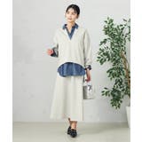 【セットアップ対応】スリットネックダンボールトップス | a.v.v【WOMEN】 | 詳細画像23 