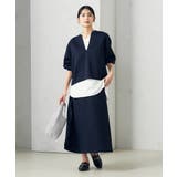 【セットアップ対応】スリットネックダンボールトップス | a.v.v【WOMEN】 | 詳細画像3 