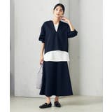 【セットアップ対応】スリットネックダンボールトップス | a.v.v【WOMEN】 | 詳細画像4 