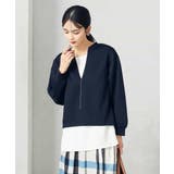 【セットアップ対応】スリットネックダンボールトップス | a.v.v【WOMEN】 | 詳細画像8 