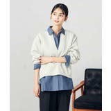 グレージュ | 【セットアップ対応】スリットネックダンボールトップス | a.v.v【WOMEN】