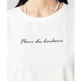 【コットン100％】ハンドレター調ロゴTシャツ | a.v.v【WOMEN】 | 詳細画像24 