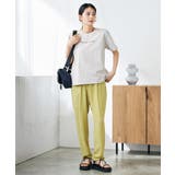 【コットン100％】ハンドレター調ロゴTシャツ | a.v.v【WOMEN】 | 詳細画像4 