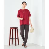 【10色展開/コットン100%】ロールアップハーフスリーブTシャツ | a.v.v【WOMEN】 | 詳細画像43